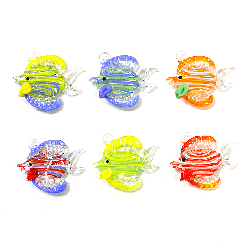 Aquarium Fish Marine - 2Pcs Mini Marine Fish Figurine Glass