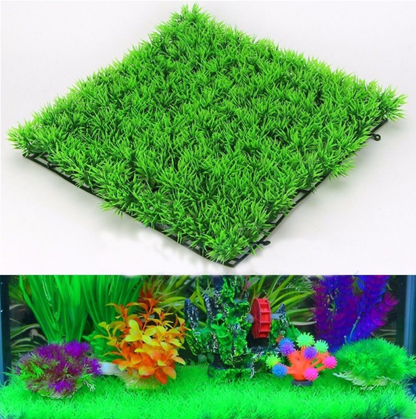 Artificial Green Grass Plant L - Aquarium Fish Green review and price