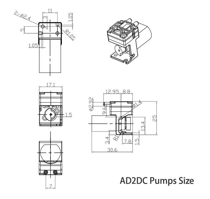 5V DC Brush Motor Mini Pump 50 - Air Pump Silent review and price