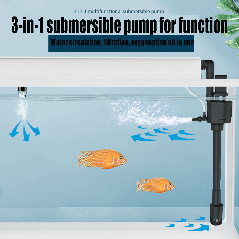 3-in-1 Fish Tank Filter on Sub - Air Pump Silent review and price