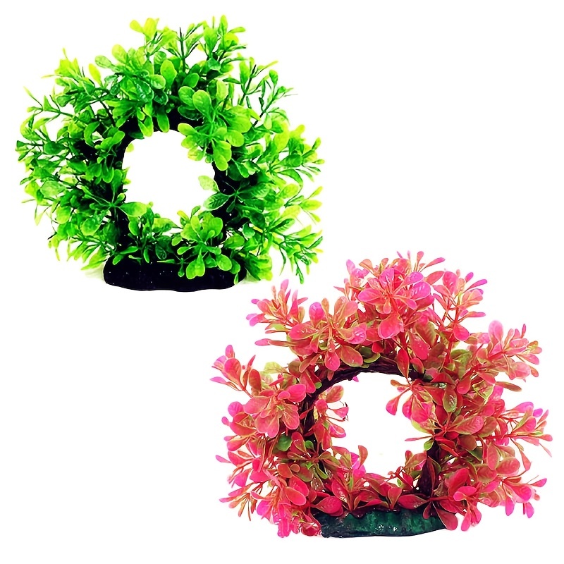 Underwater Wreath Artificial U - Aquarium Fish Green review and price